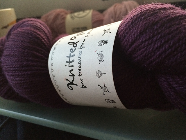 Polwarth Shimmer in the Plump colorway by Knitted Wit